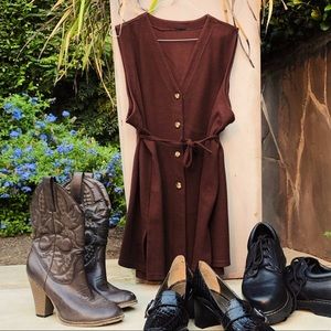 Vintage Unisex Oversized Tie Sweater Vest